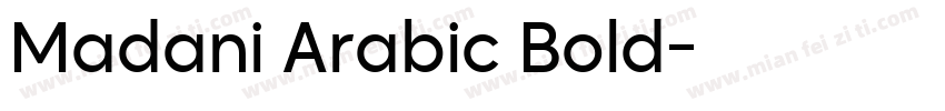 Madani Arabic Bold字体转换